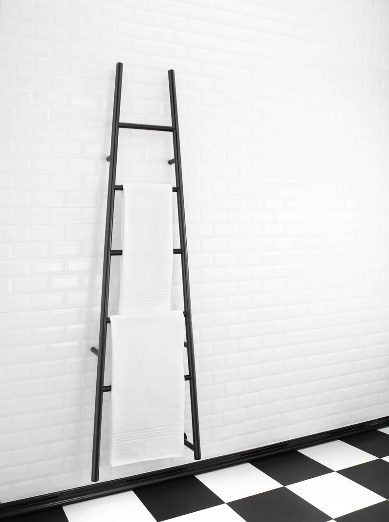 THERMOGROUP L52SBKR JEEVES TANGENT L HEATED TOWEL RAIL-SATIN BLACK 1890MM