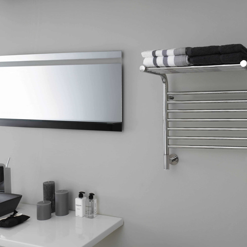 THERMOGROUP JEEVES TANGENT M HEATED TOWEL RAIL STAINLESS STEEL 620MM