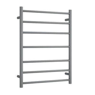 THERMOGROUP ROUND LADDER HEATED TOWEL RAIL GUN METAL 800MM