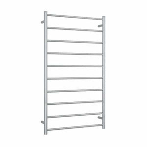 THERMOGROUP STRAIGHT ROUND LADDER HEATED TOWEL RAIL STAINLESS STEEL 1200MM
