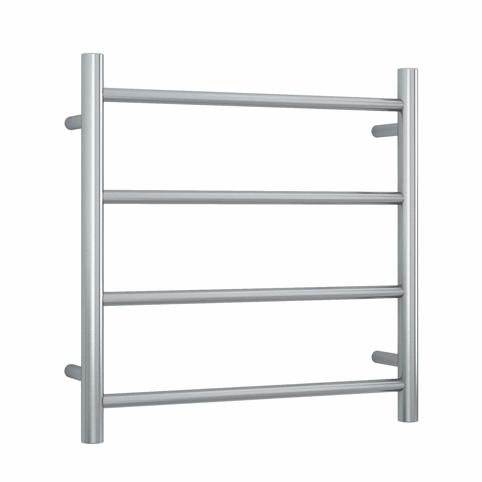 THERMOGROUP BRUSHED STRAIGHT ROUND LADDER HEATED TOWEL RAIL 550MM