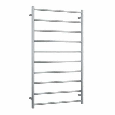 THERMOGROUP STRAIGHT ROUND LADDER HEATED TOWEL RAIL BRUSHED  1200MM