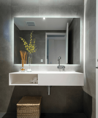 THERMOGROUP ABLAZE PREMIUM SS RANGE BACK-LIT MIRROR 900X750MM