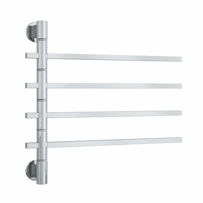 THERMOGROUP STRAIGHT SQUARE SWIVEL NON-HEATED TOWEL RAIL 600MM