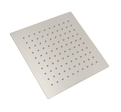 INSPIRE TARAN STAINLESS SHOWER HEAD SQUARE 250MM BRUSHED NICKEL