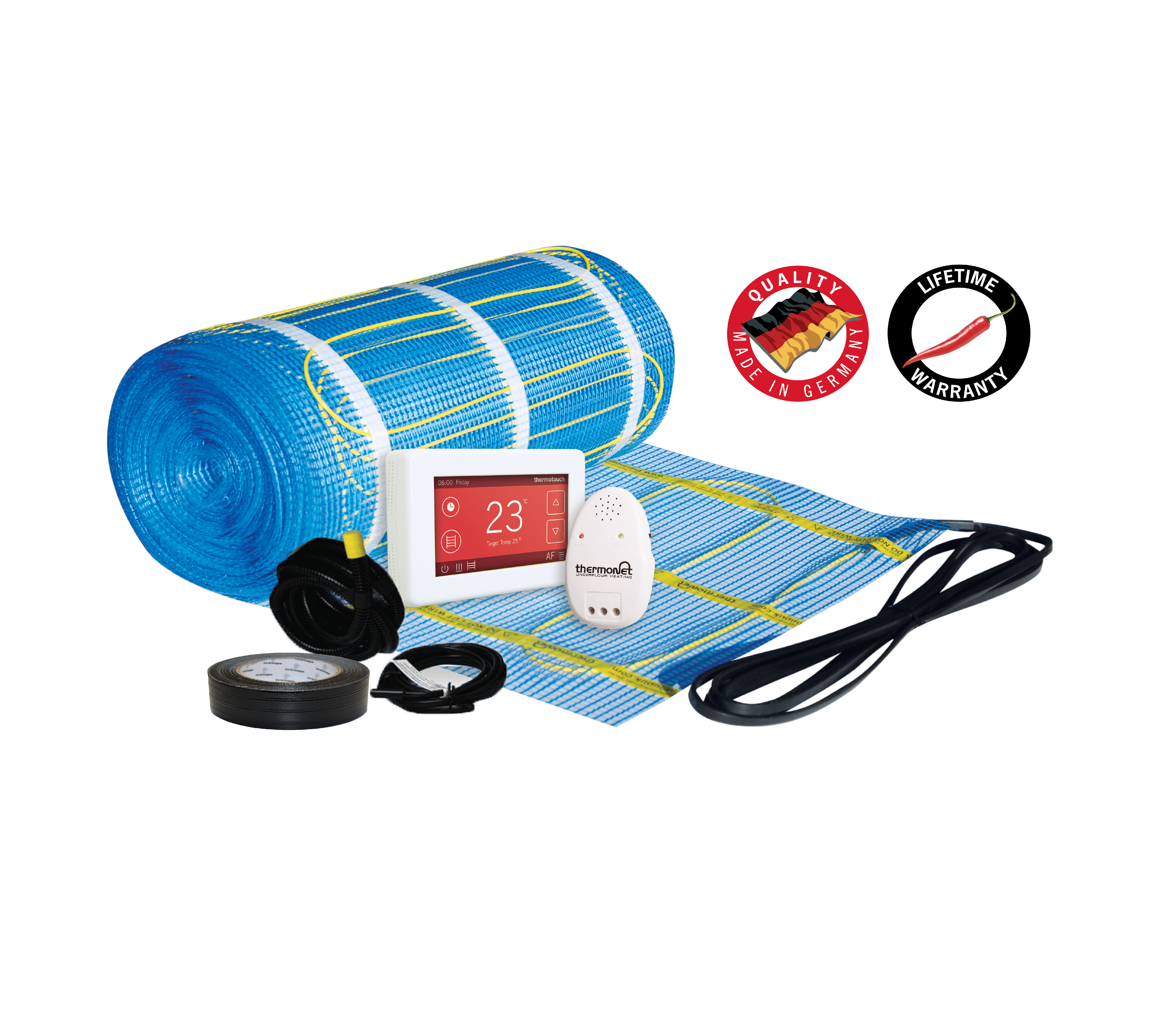THERMOGROUP THERMONET 200W/M² IN SCREED HEATING KIT WITH THERMOSTAT