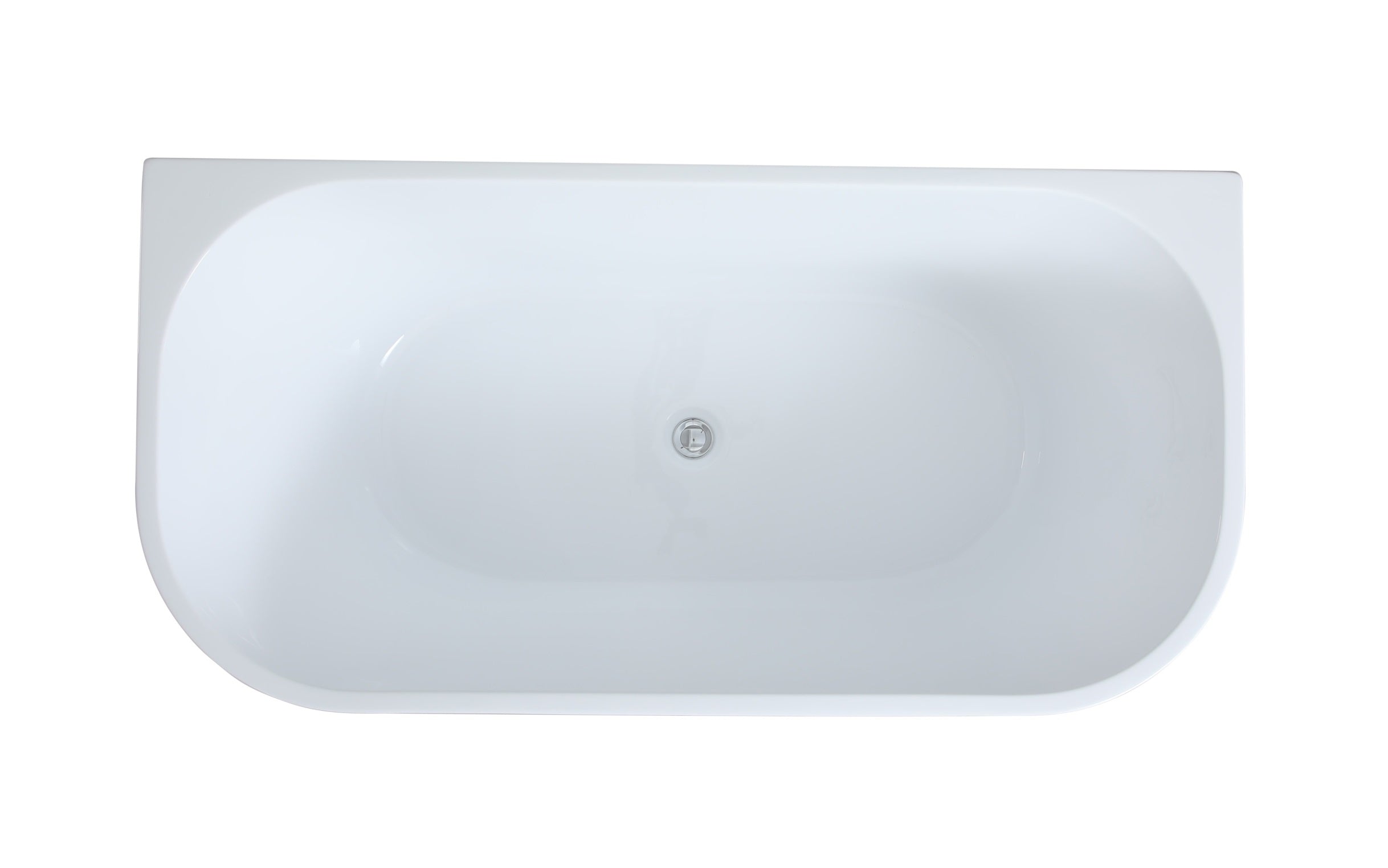 POSEIDON ELIVIA BACK TO WALL BATH MATTE WHITE (AVAILABLE IN 1400MM, 1500MM AND 1700MM)