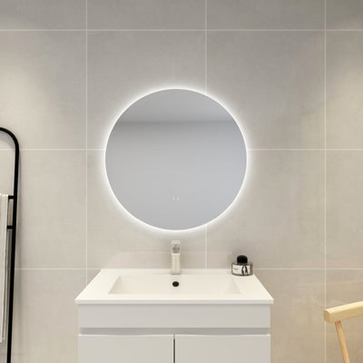 POSEIDON ROUND BACKLIT LED MIRROR 3 COLOUR LIGHTS 700X700MM
