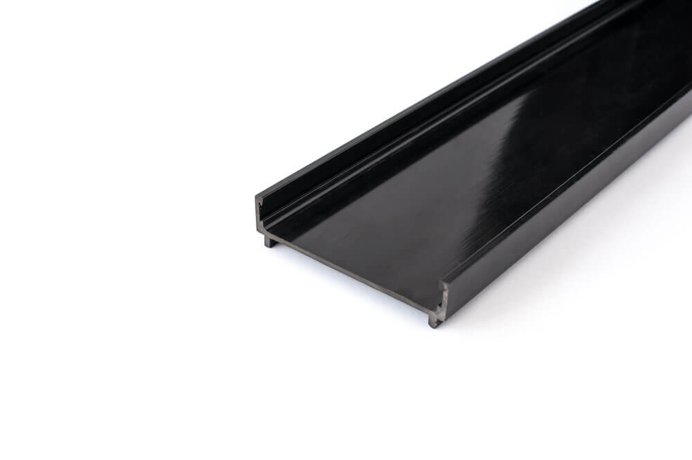 GRATES2GO UPVC TILE INSERT CHANNEL TRAY BLACK 1000MM, 1250MM AND 1500MM