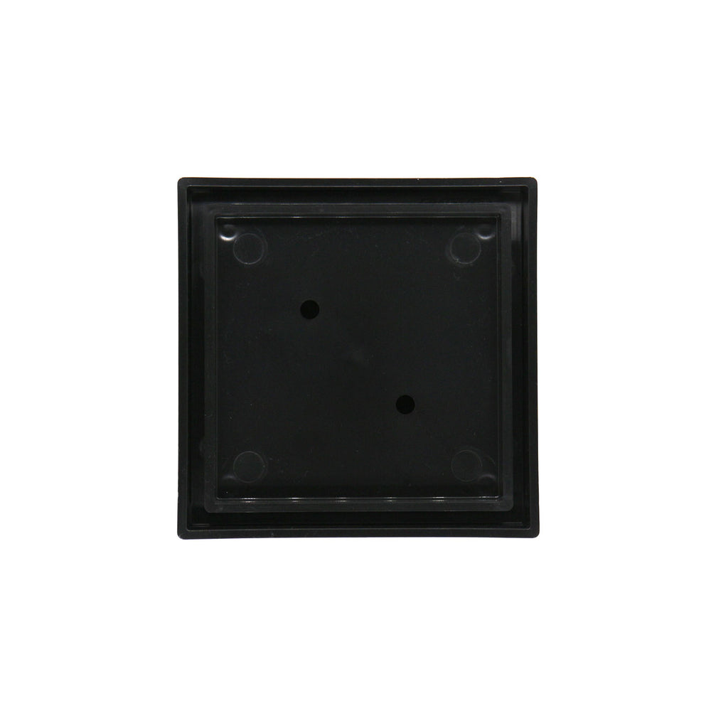 GRATES2GO BLACK UPVC TILE INSERT POINT DRAIN 117MM