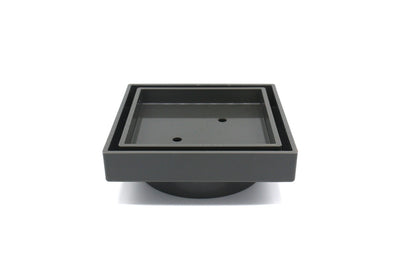 GRATES2GO UPVC TILE INSERT POINT DRAIN GREY 117MM