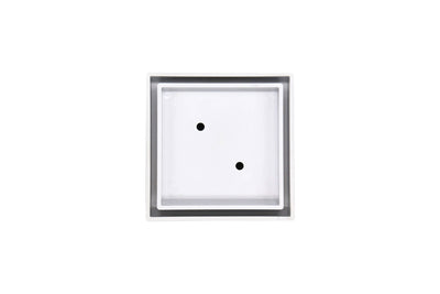 GRATES2GO UPVC TILE INSERT POINT DRAIN WHITE 117MM