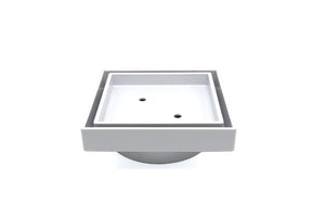 GRATES2GO UPVC TILE INSERT POINT DRAIN WHITE 117MM