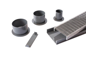 GRATES2GO UPVC WEDGE WIRE MODULAR KIT GREY 100MM