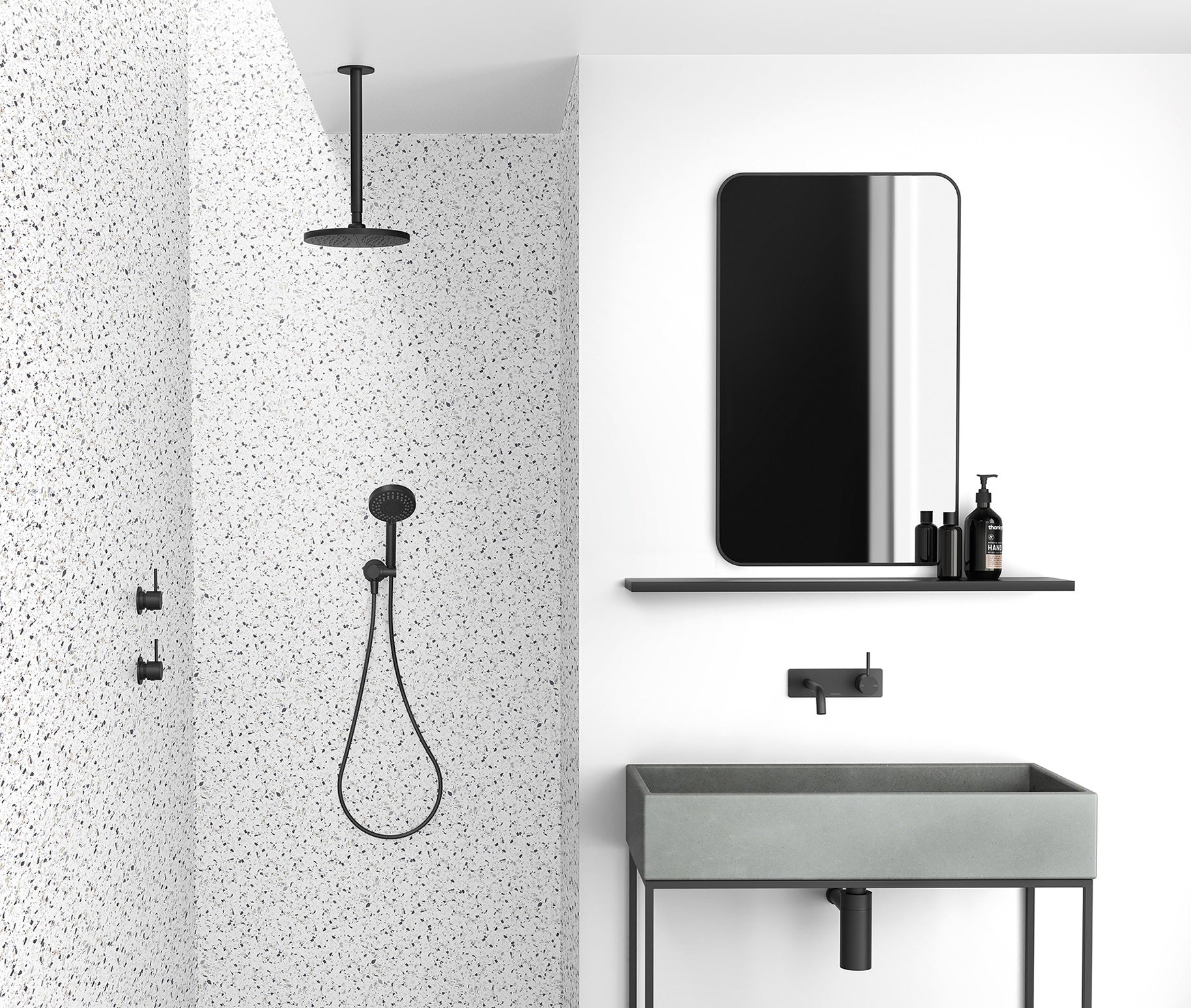 PHOENIX VIVID CEILING ARM 300MM MATTE BLACK
