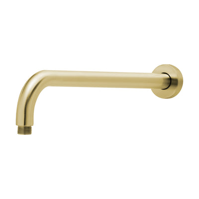 PHOENIX VIVID SHOWER ARM ROUND 400MM BRUSHED GOLD