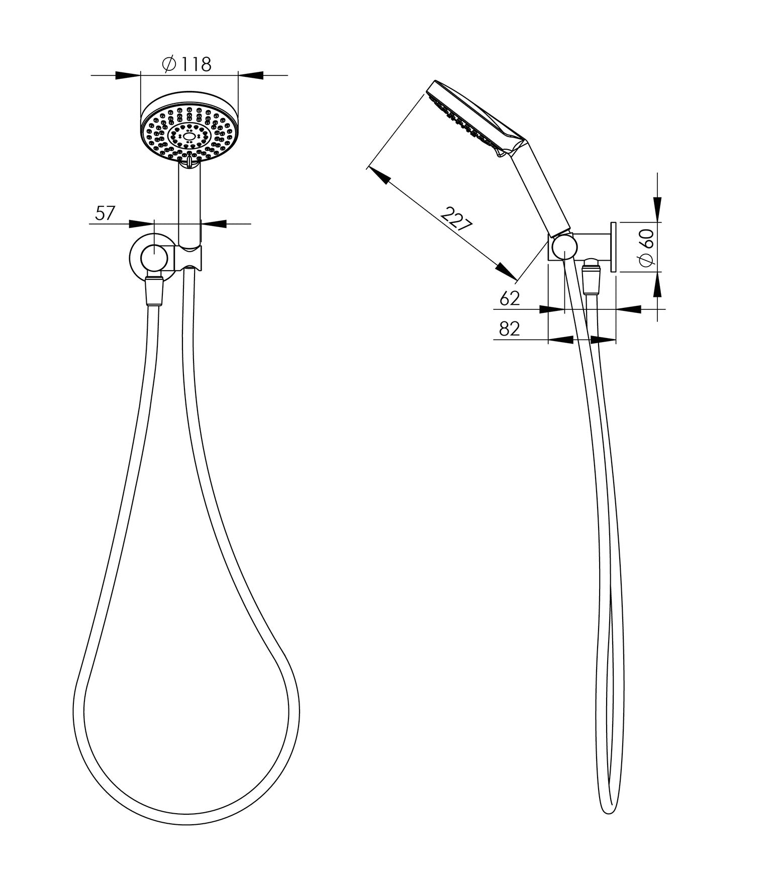 PHOENIX VIVID HAND SHOWER BRUSHED NICKEL