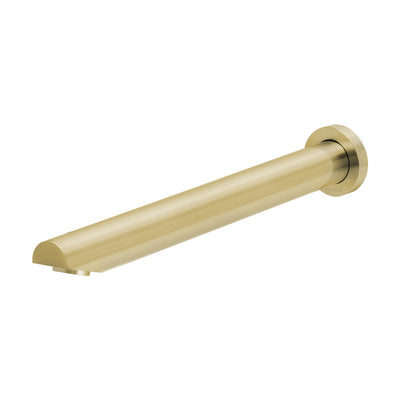 PHOENIX VIVID WALL BATH OUTLET ANGLED 32MM X 300MM BRUSHED GOLD