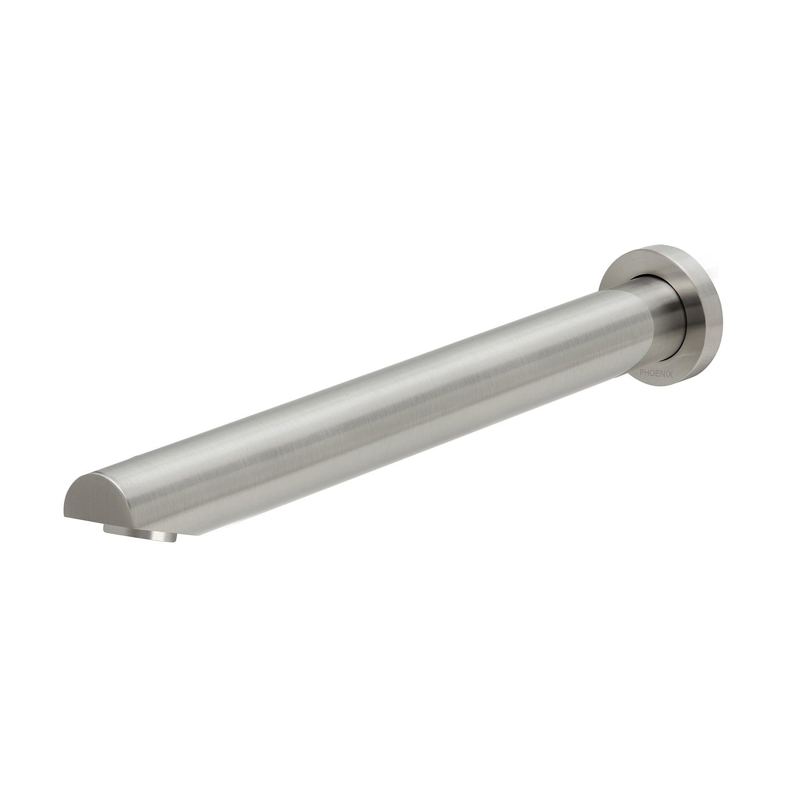 PHOENIX WALL BATH OUTLET ANGLED 32MM X 300MM BRUSHED NICKEL