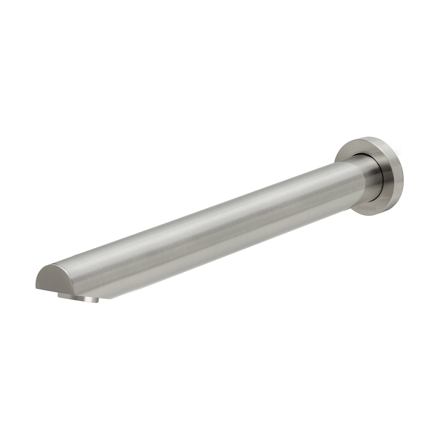PHOENIX VIVID WALL BATH OUTLET ANGLED 32MM X 300MM BRUSHED NICKEL