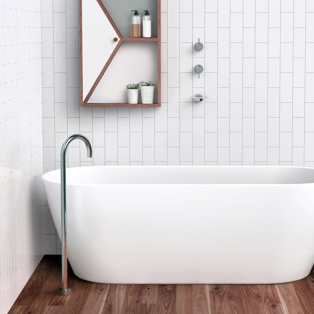 PHOENIX VIVID FLOOR MOUNTED BATH OUTLET 960MM CHROME