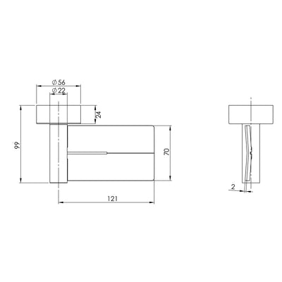 PHOENIX VIVID METAL SOAP DISH CHROME 121MM