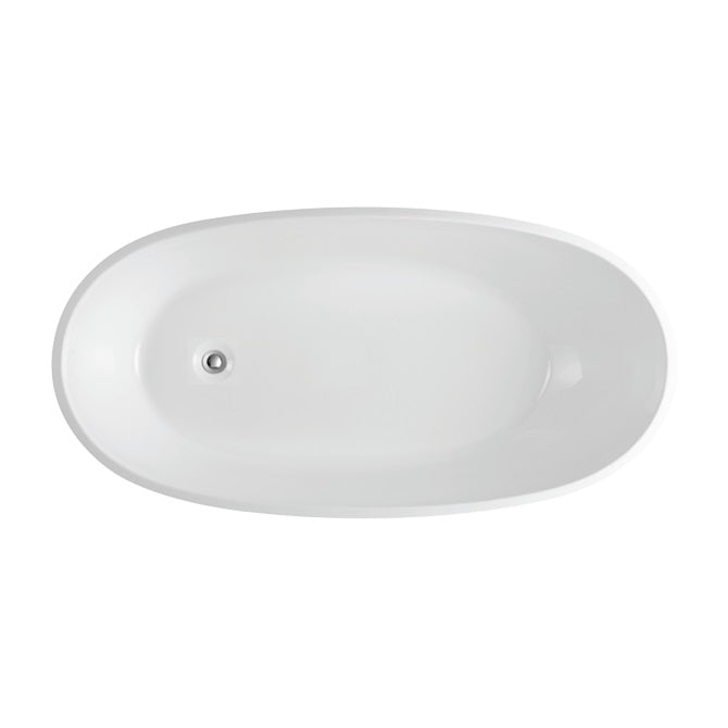 POSEIDON VEDA FREESTANDING BATHTUB GLOSS BLACK AND WHITE 1690MM