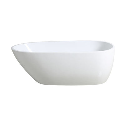 POSEIDON VEDA FREE STANDING BATHTUB MATTE WHITE 1690MM