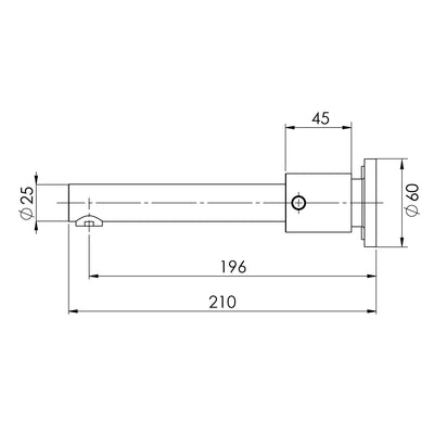 PHOENIX VIVID LEVER BATH SET EXTENDED SPINDLES 200MM CHROME