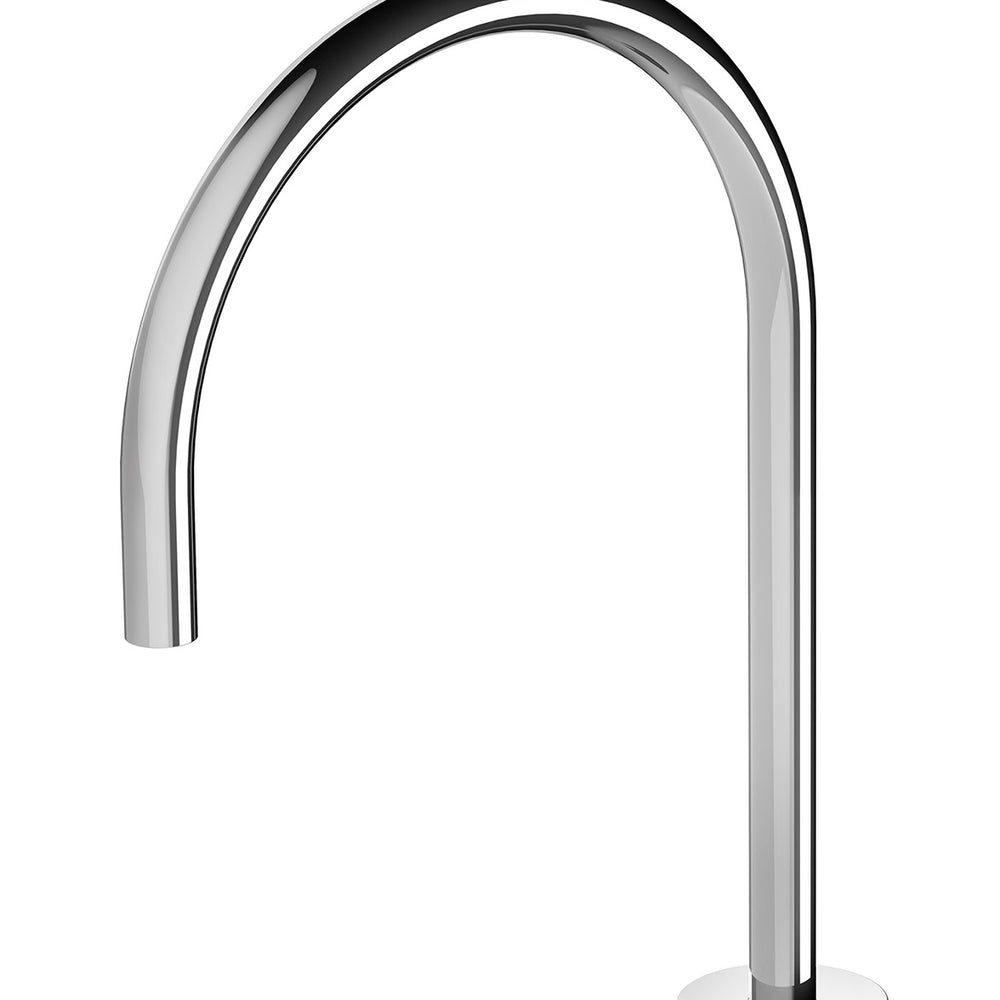 PHOENIX VIVID SLIMLINE GOOSENECK HOB SINK OUTLET 220MM CHROME