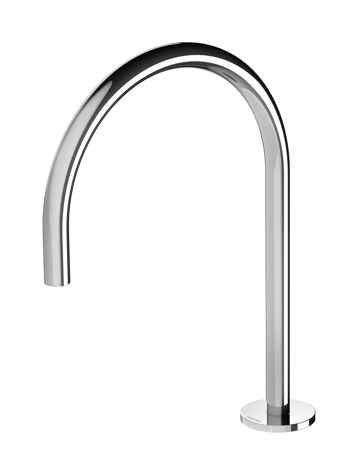 PHOENIX VIVID SLIMLINE HOB SINK OUTLET 220MM GOOSENECK CHROME