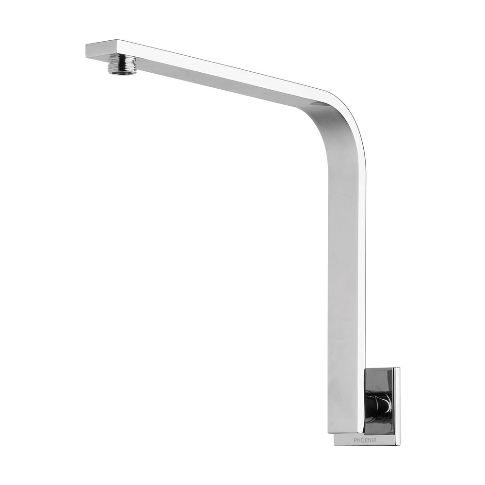 PHOENIX VIVID SLIMLINE HIGH-RISE SHOWER ARM SQUARE PLATE 316MM CHROME