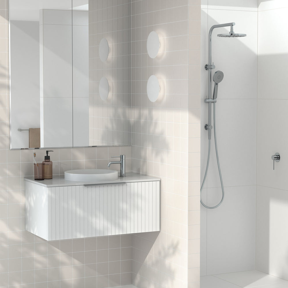 PHOENIX VIVID SLIMLINE TWIN SHOWER CHROME