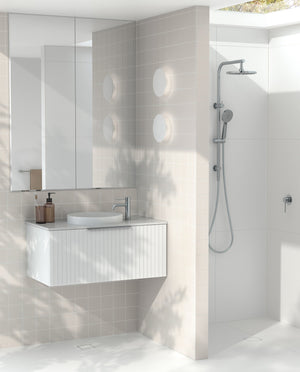 PHOENIX VIVID SLIMLINE TWIN SHOWER CHROME