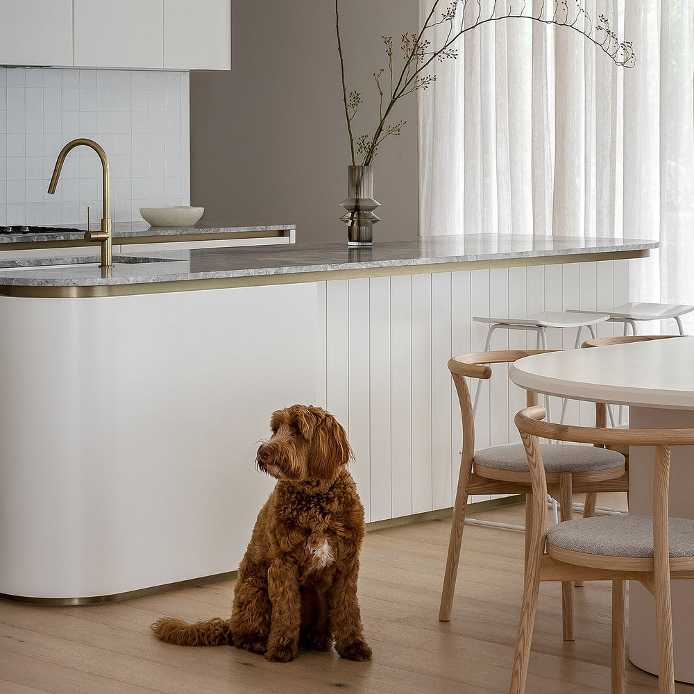 PHOENIX VIVID SLIMLINE LEAD FREE PULL OUT SINK MIXER 397MM BRUSHED GOLD