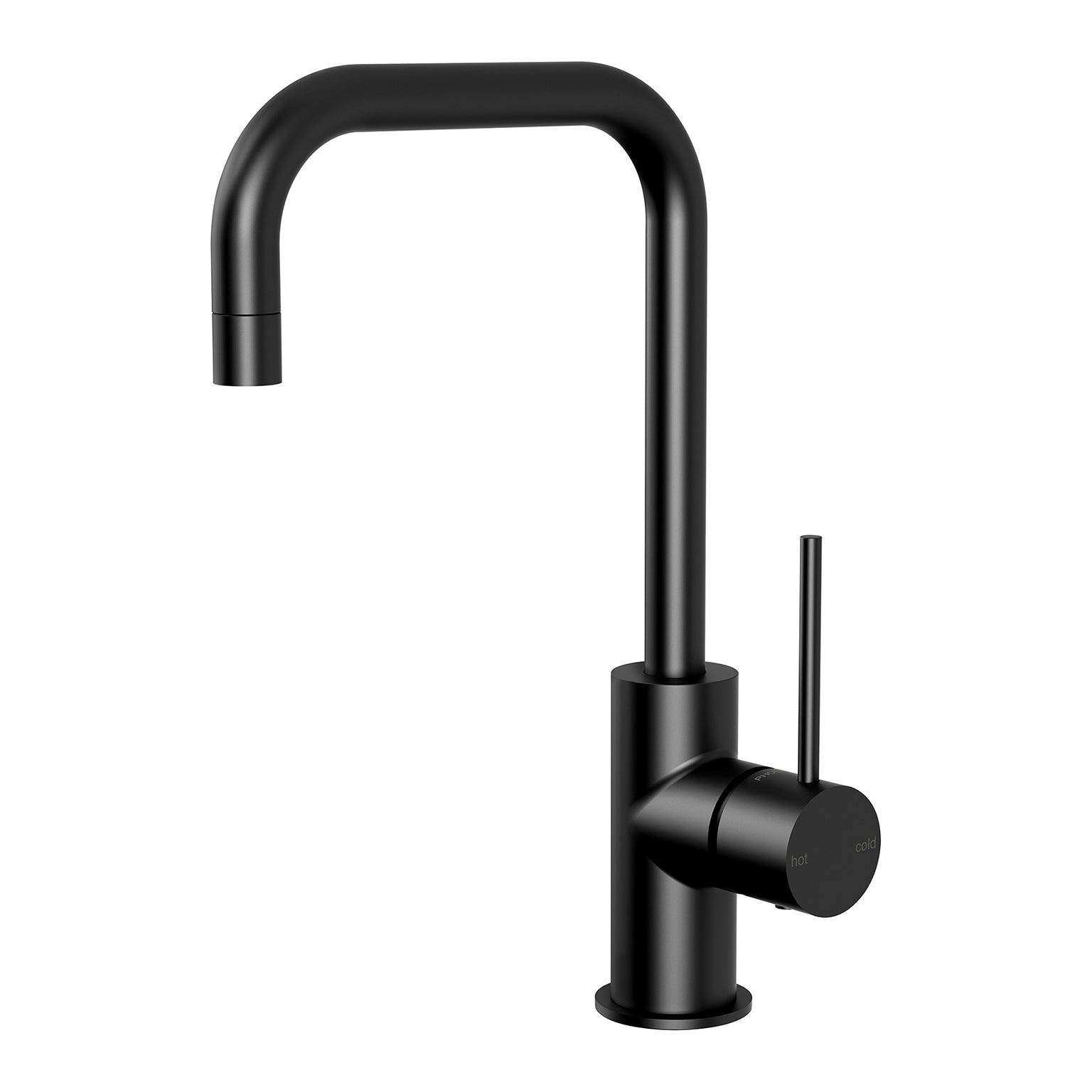 PHOENIX VIVID SLIMLINE SINK MIXER 160MM SQUARELINE MATTE BLACK