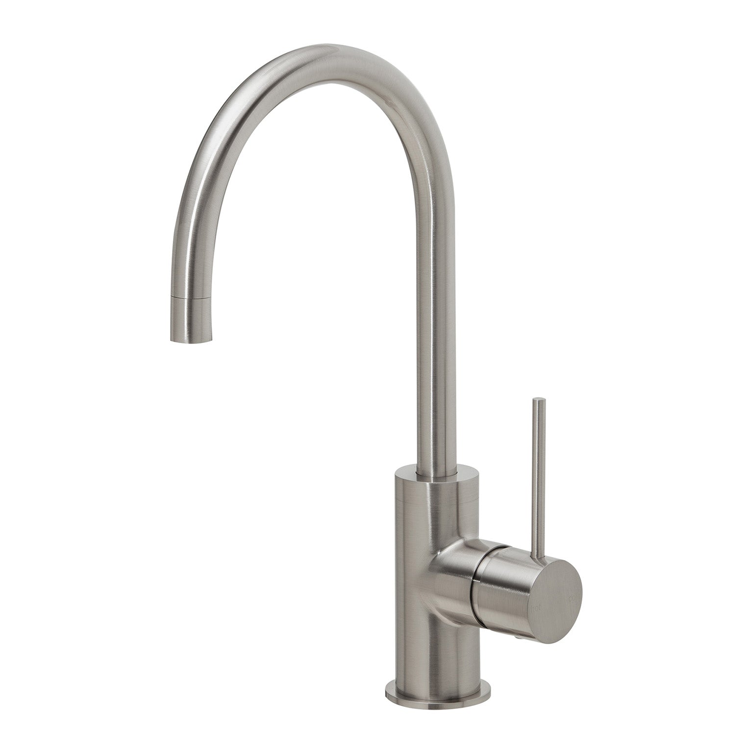 PHOENIX VIVID SLIMLINE SINK MIXER 160MM GOOSENECK BRUSHED NICKEL