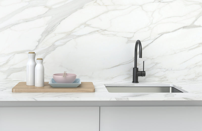 PHOENIX VIVID SLIMLINE SINK MIXER 160MM GOOSENECK MATTE BLACK