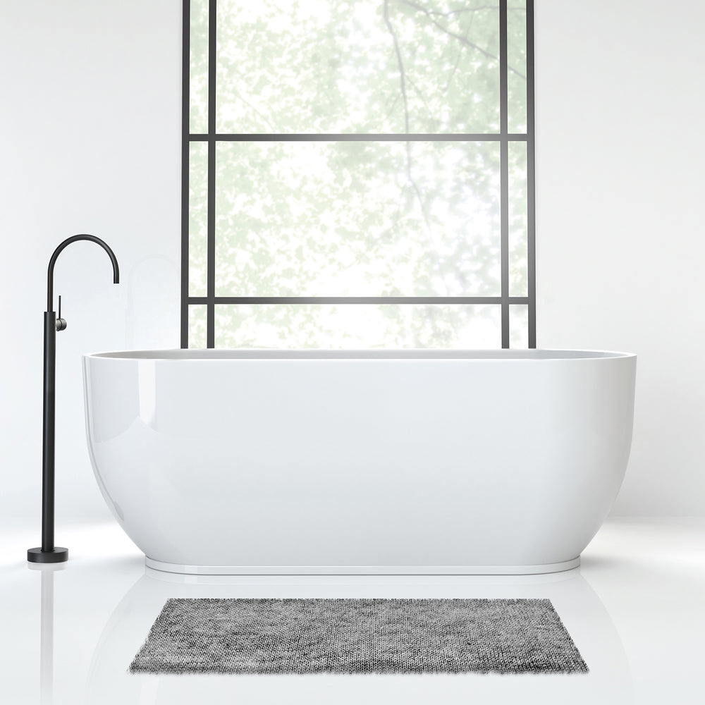 PHOENIX VIVID SLIMLINE FLOOR MOUNTED BATH MIXER MATTE BLACK