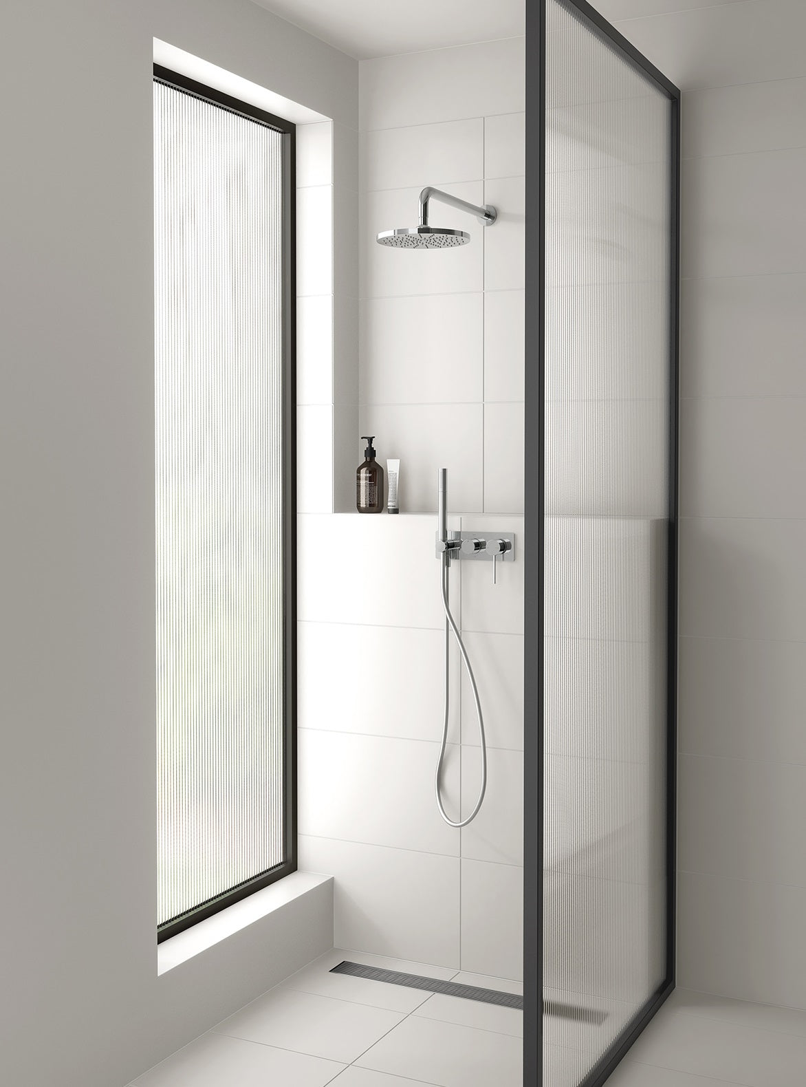 PHOENIX VIVID SLIMLINE WALL SHOWER SYSTEM CHROME