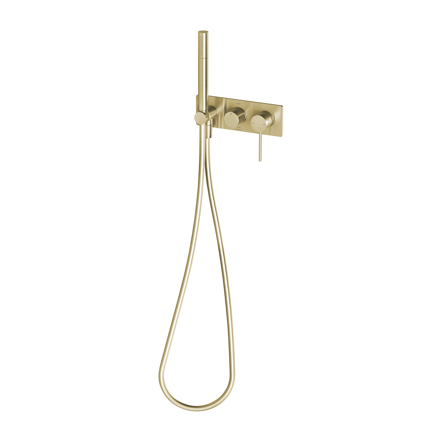 PHOENIX VIVID SLIMLINE WALL SHOWER SYSTEM BRUSHED GOLD