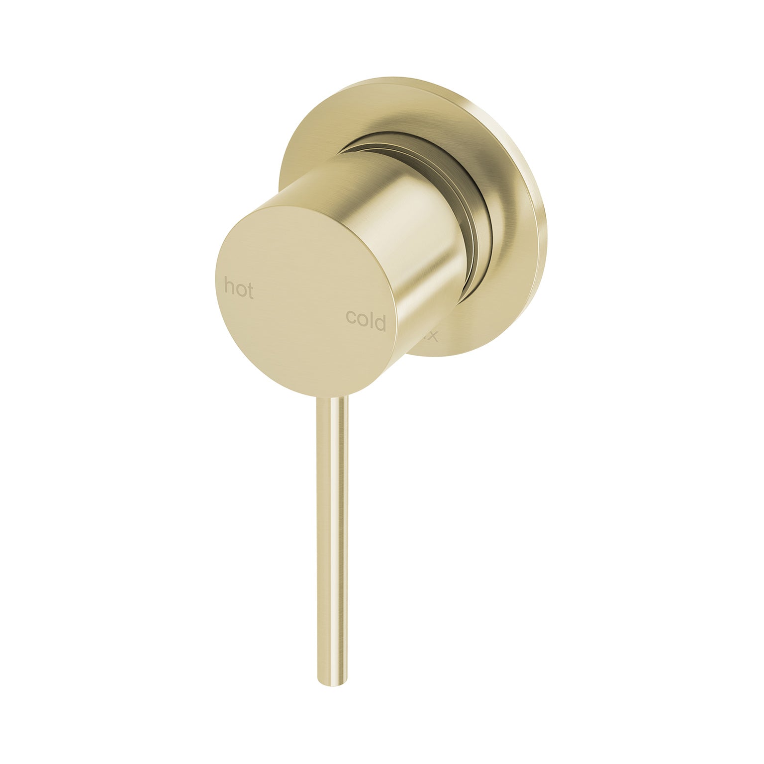 PHOENIX VIVID SLIMLINE SHOWER WALL MIXER 60MM BACKPLATE BRUSHED GOLD