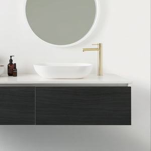 PHOENIX VIVID SLIMLINE VESSEL MIXER 289MM BRUSHED GOLD