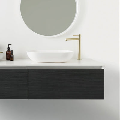 PHOENIX VIVID SLIMLINE VESSEL MIXER 289MM BRUSHED GOLD