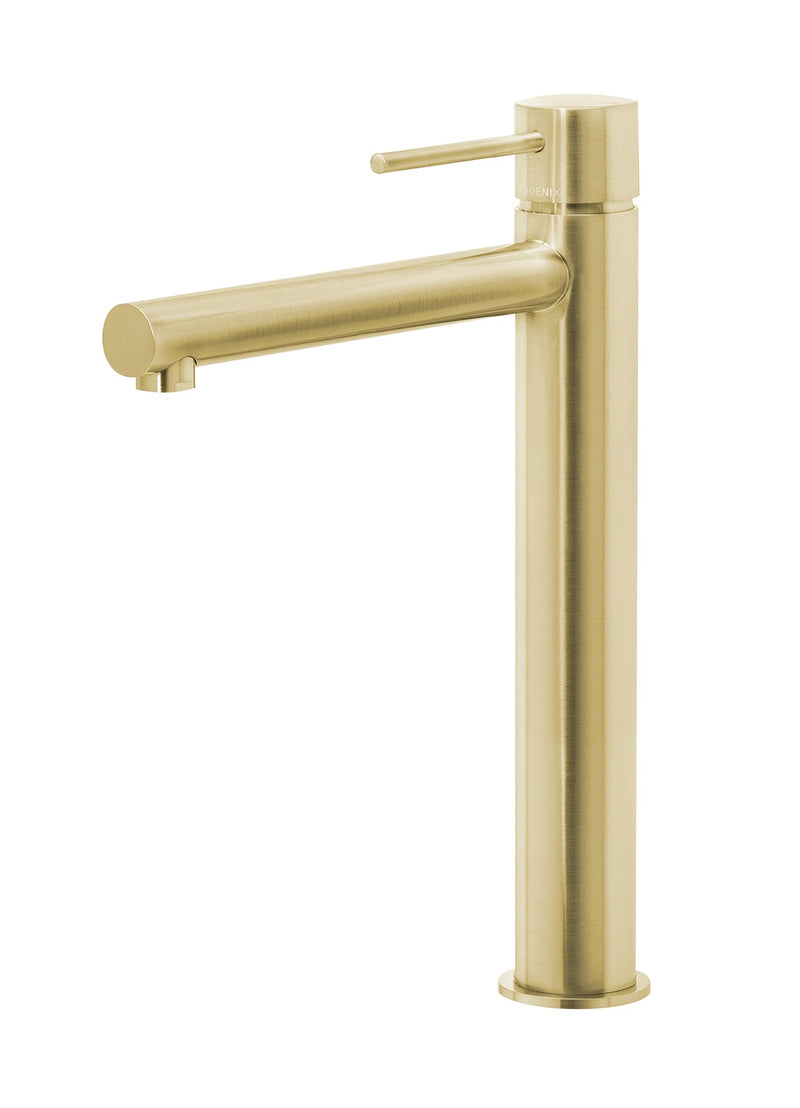 PHOENIX VIVID SLIMLINE VESSEL MIXER BRUSHED GOLD