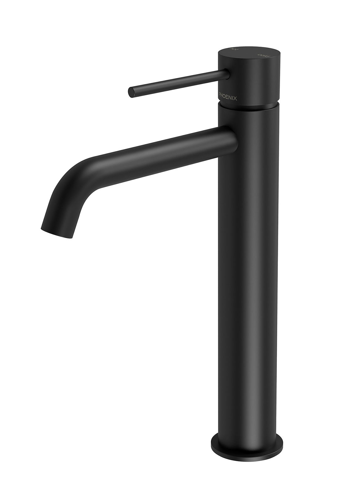 PHOENIX VIVID SLIMLINE VESSEL MIXER OUTLET 289MM MATTE BLACK