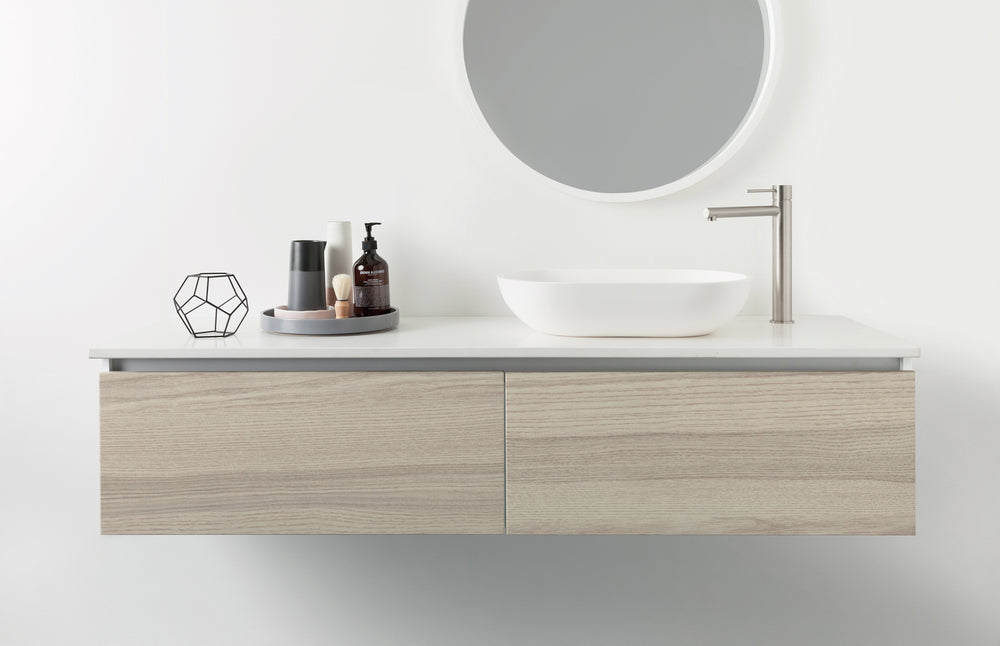 PHOENIX VIVID SLIMLINE VESSEL MIXER 289MM BRUSHED NICKEL