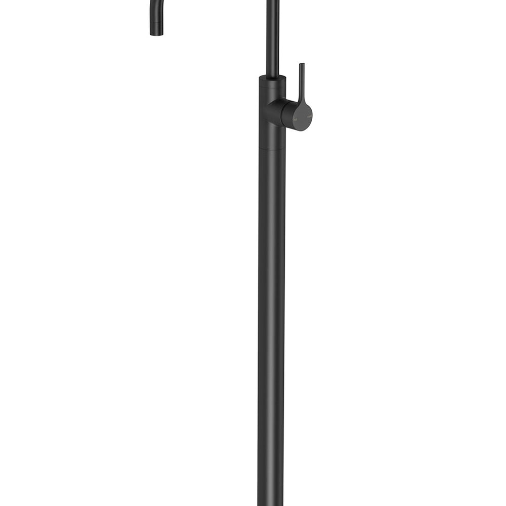 PHOENIX VIVID SLIMLINE OVAL FLOOR MOUNTED BATH MIXER MATTE BLACK