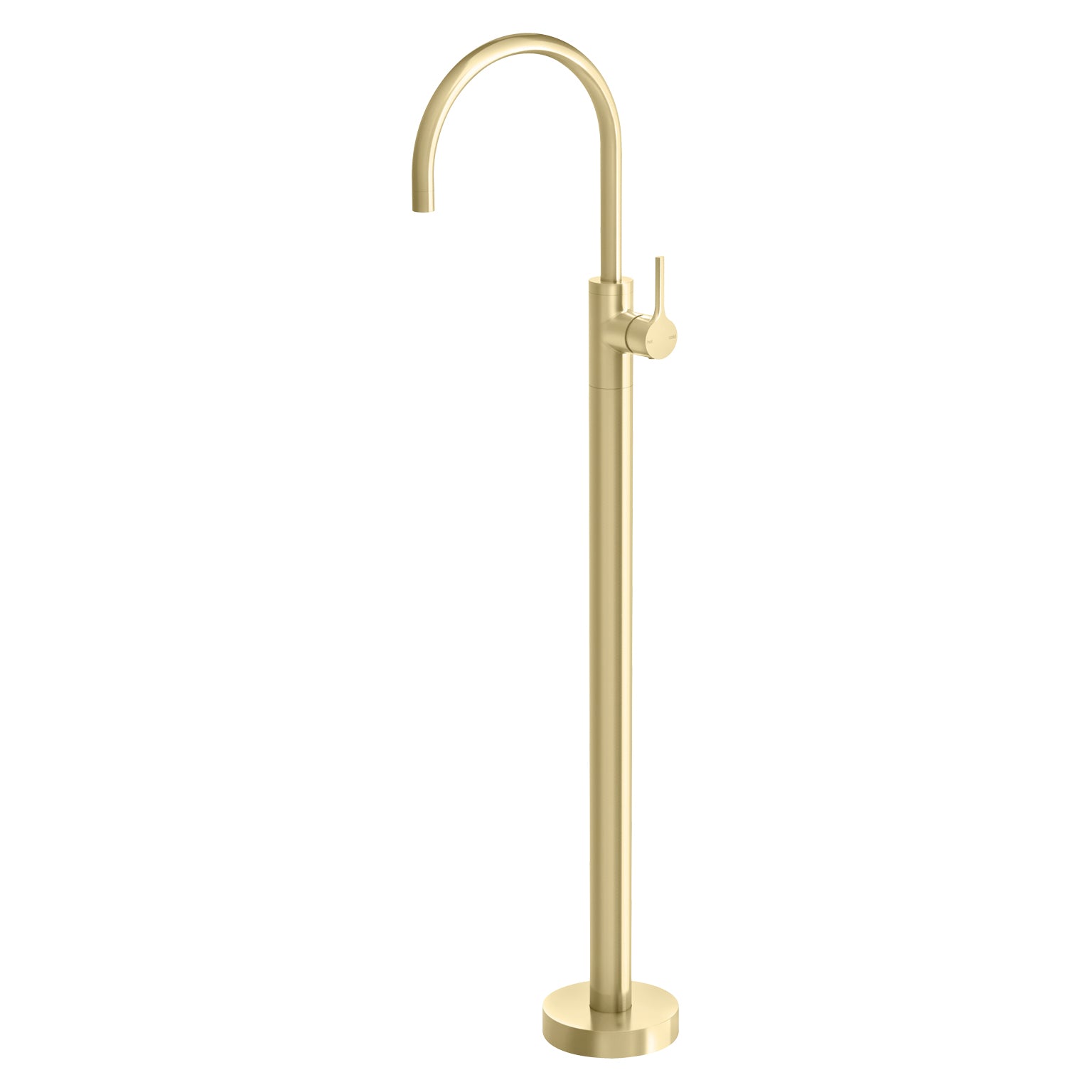 PHOENIX VIVID SLIMLINE OVAL FLOOR MOUNTED BATH MIXER BRUSHED GOLD