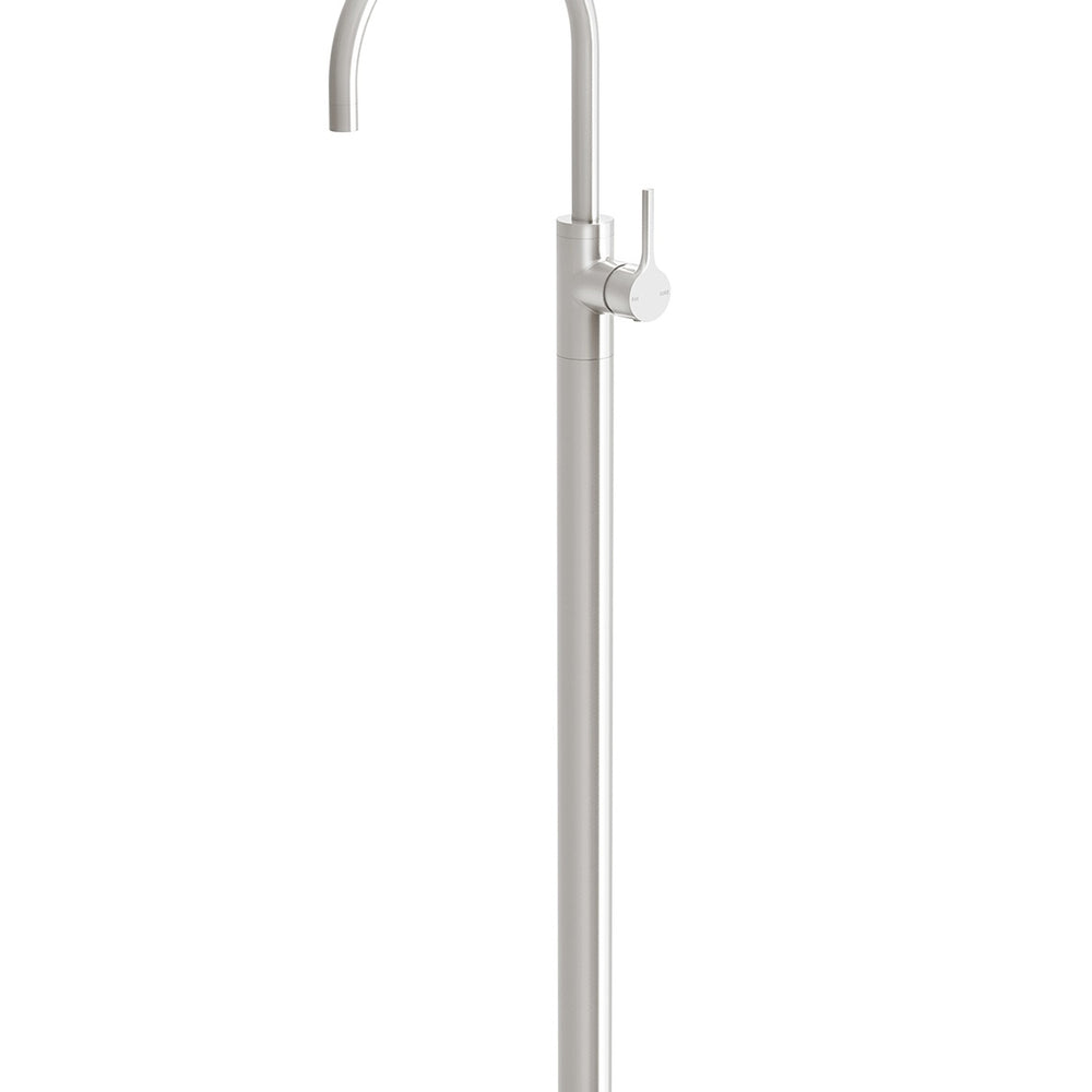PHOENIX VIVID SLIMLINE OVAL FLOOR MOUNTED BATH MIXER BRUSHED NICKEL